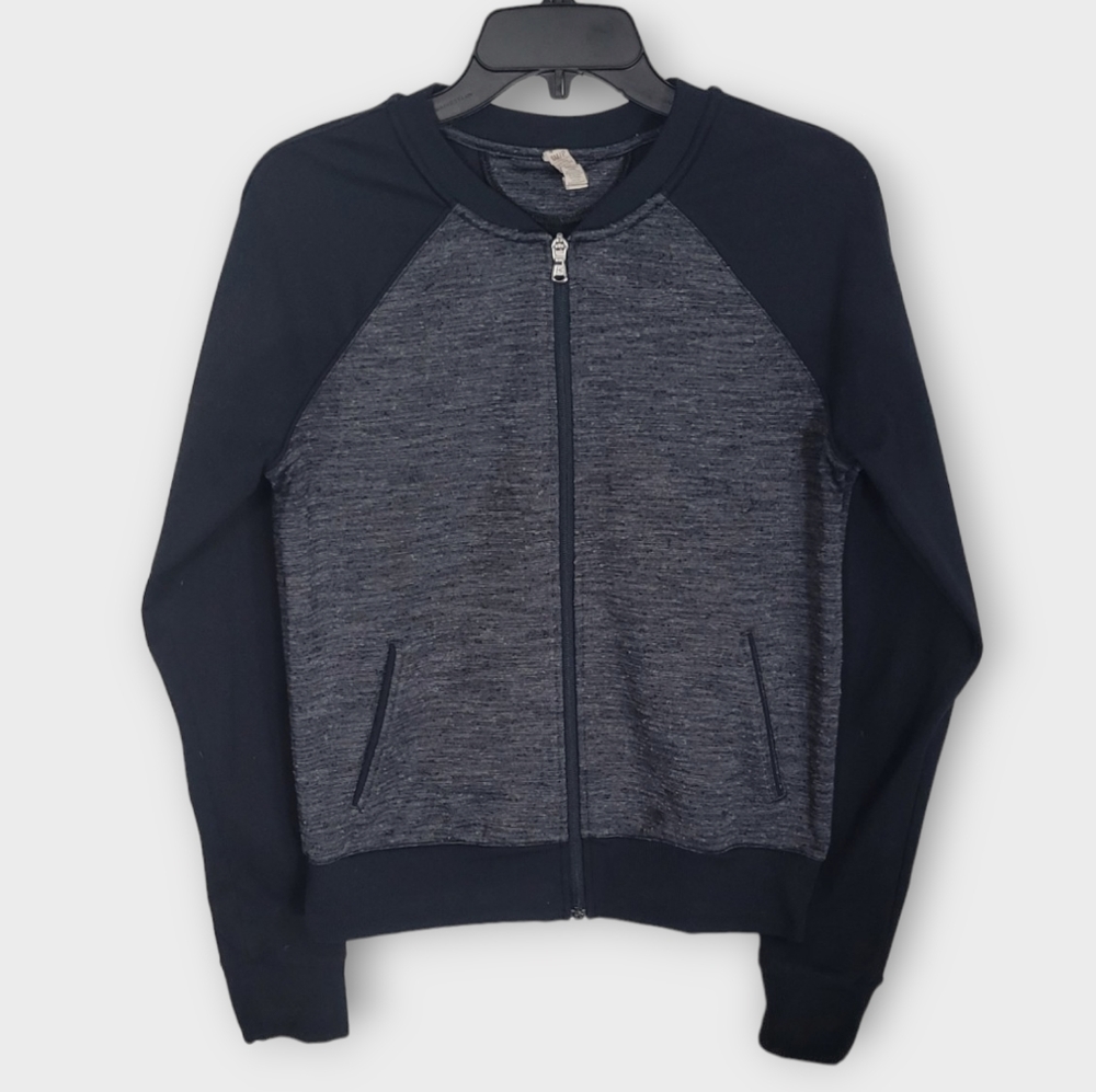 Under Armour Women’s Size Small Gray/Black StudioLux Bomber Jacket